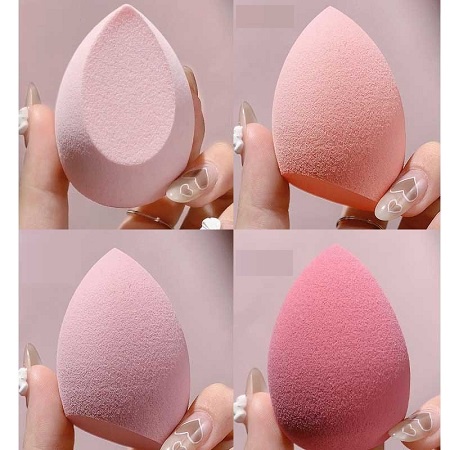 [FREESHIP] Mút Tán Kem, Set 4 Bông Mút Trang Điểm Tán Kem Nền Kèm Hộp Đựng Gấu Dễ Thương