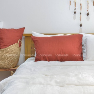 Vỏ gối Linen Pháp nhuộm miếng