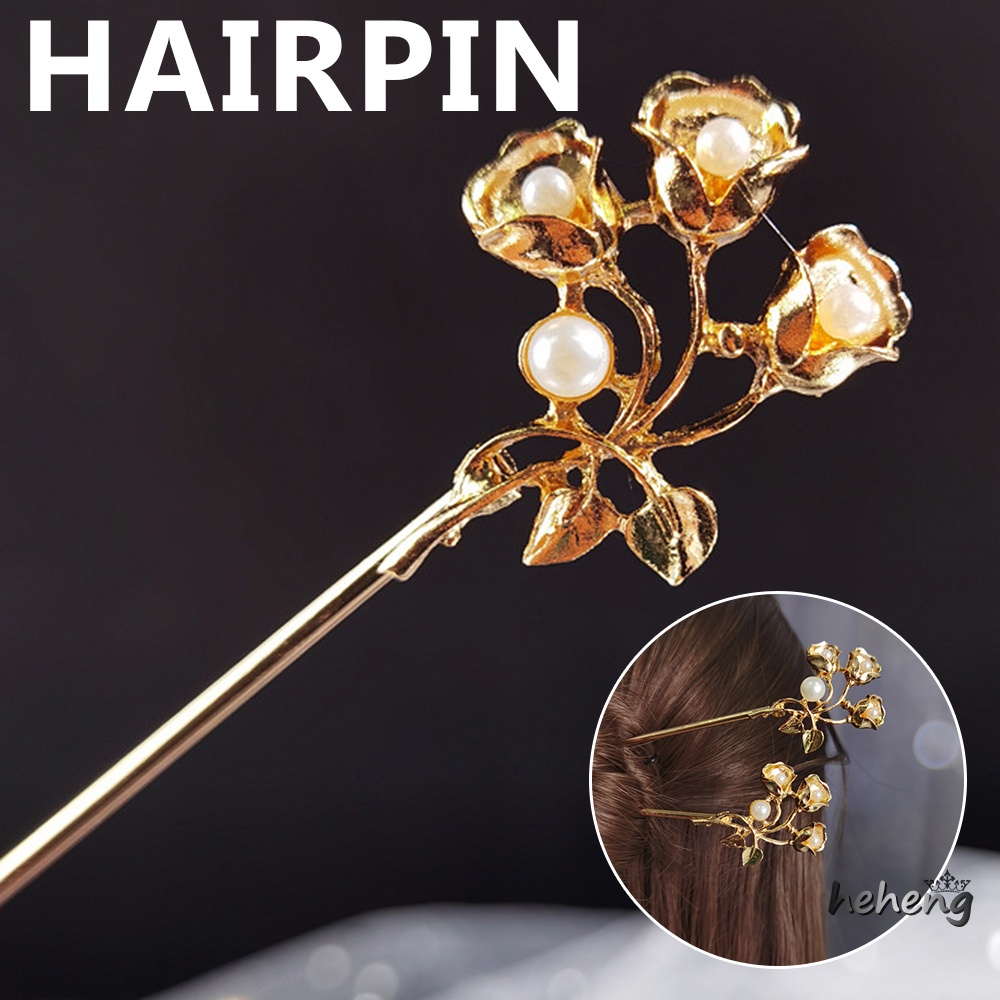 Trâm Cài Tóc Đính Ngọc Trai Phong Cách Cổ Điển Thời Trang Cho Nữ