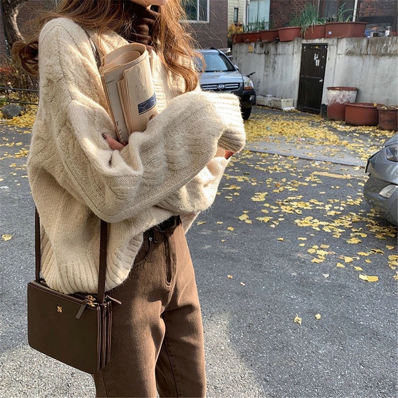 Áo len nữ cardigan khoác cardigan dệt kim vải nhung mềm phong cách retro cho nữ