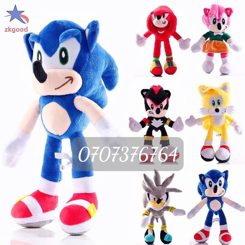 Nhân Vật NHÍM SONIC Nhồi Bông 28- 30cm Cao Cấp - Lông Mịn - Xịn Xò