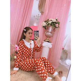 Đồ bộ Lụa Satin chấm bi