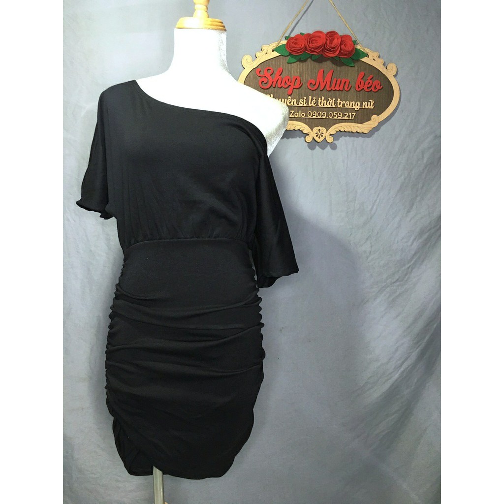 [MẪU MỚI] Đầm Body Lệch Vai Nhún Sườn Thun Borip Thích Hợp Mặc Đi Tiệc Đi Làm Đi Chơi Phù Hợp Với Mọi Phong Cách | BigBuy360 - bigbuy360.vn