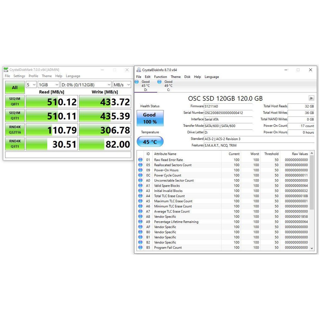 Ổ Cứng SSD OSCOO 120G Chính Hãng) BH 36T New | BigBuy360 - bigbuy360.vn