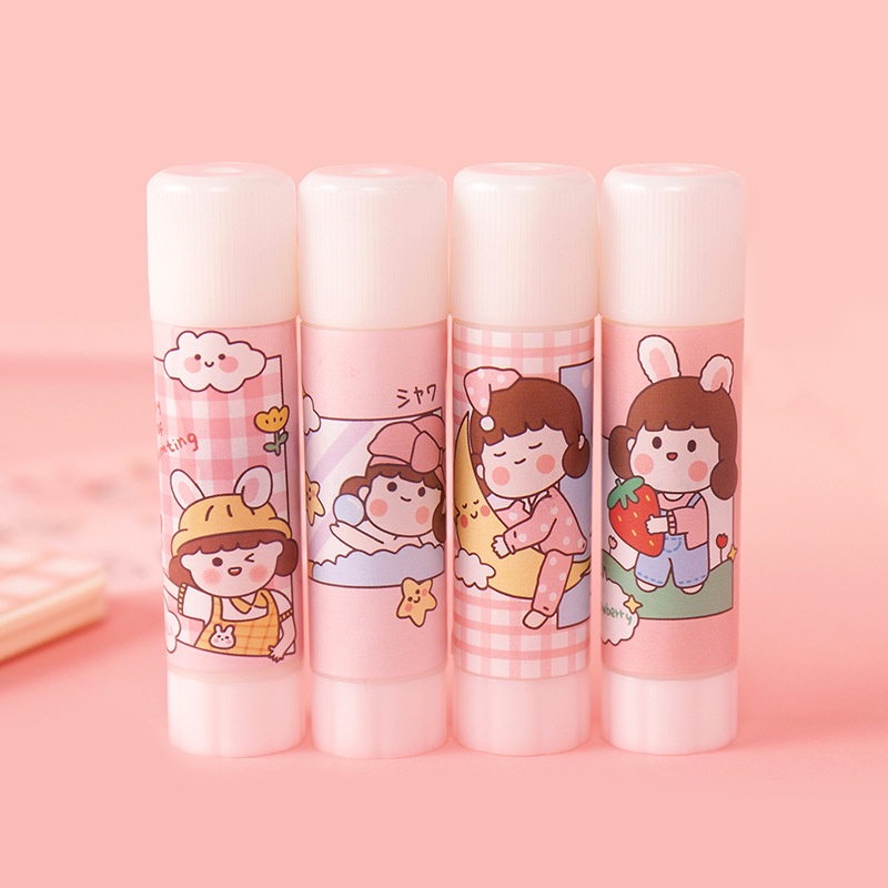 Hồ keo dán giấy khô dễ thương nhiều màu sắc cute KUMI STORE