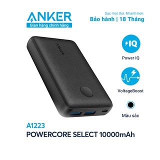 Mua  FREESHIP  Pin sạc dự phòng ANKER PowerCore Select 10000mAh - Nhỏ gọn  hàng chính hãng  đủ dung lượng  cực bền