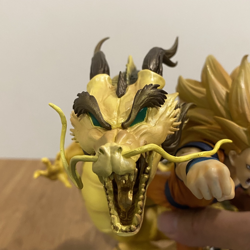 Mô hình songoku SSJ3 Rồng Vàng 21cm siêu chất - Mô hình dragonball chất lượng cao
