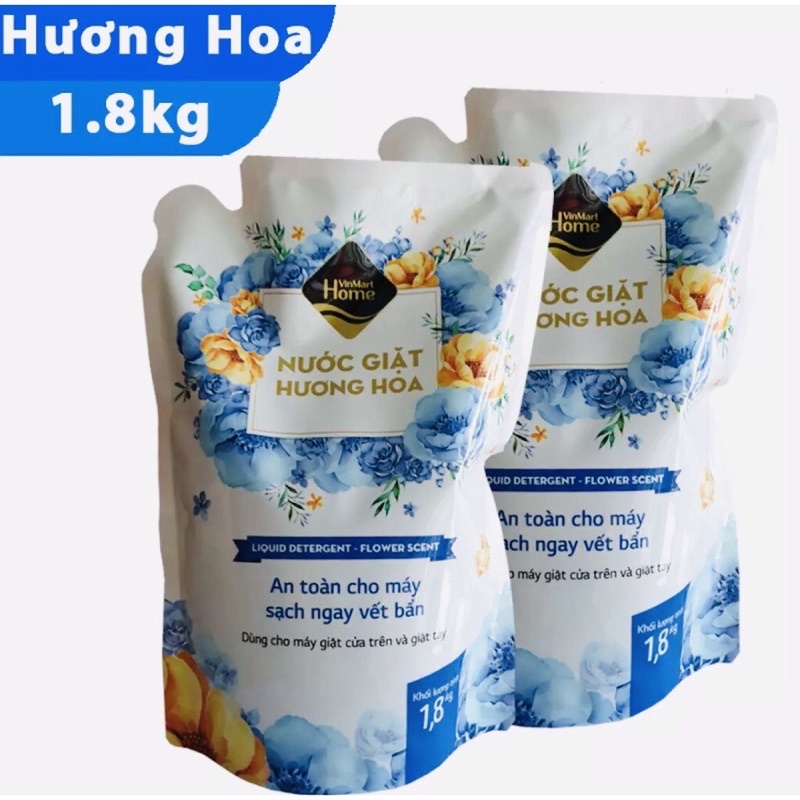 Nước giặt hương hoa Vinmart Home túi 1.8kg