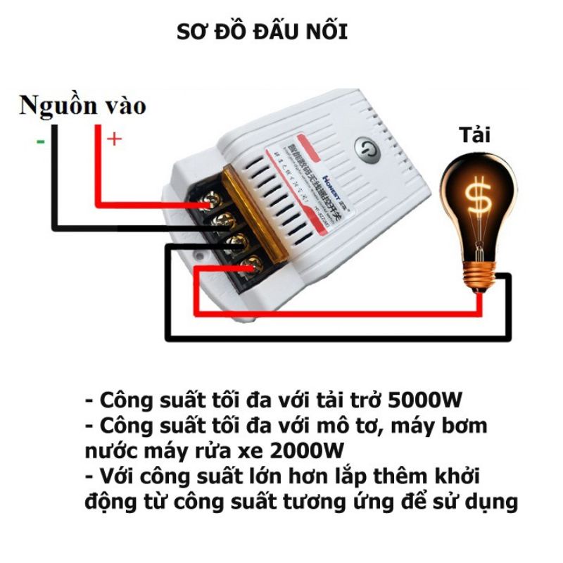 Công Tắc Điều Khiển Từ Xa HONEST 1Km 30A/220V (có học lệnh)