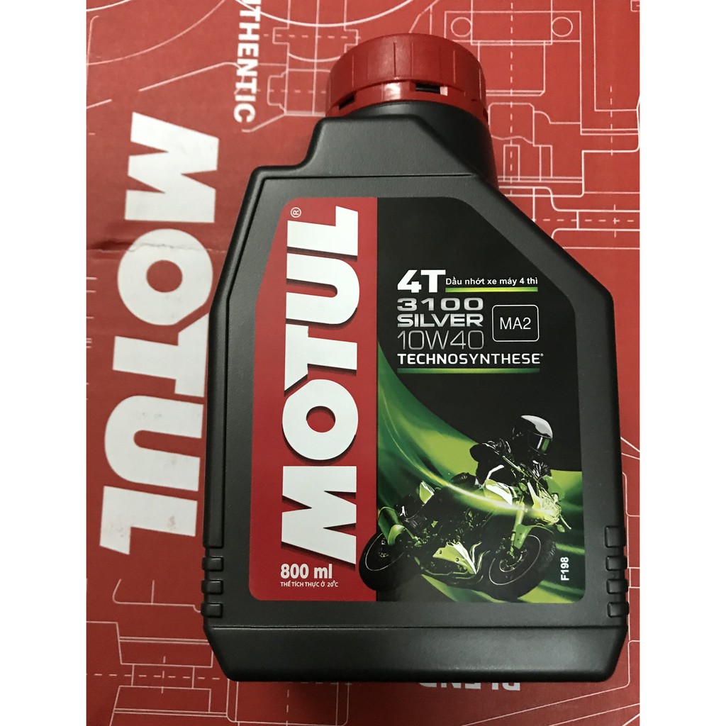 Dầu nhớt xe số 0.8L MOTUL 3100 SILVER 4T 10W40 - nhớt xe máy