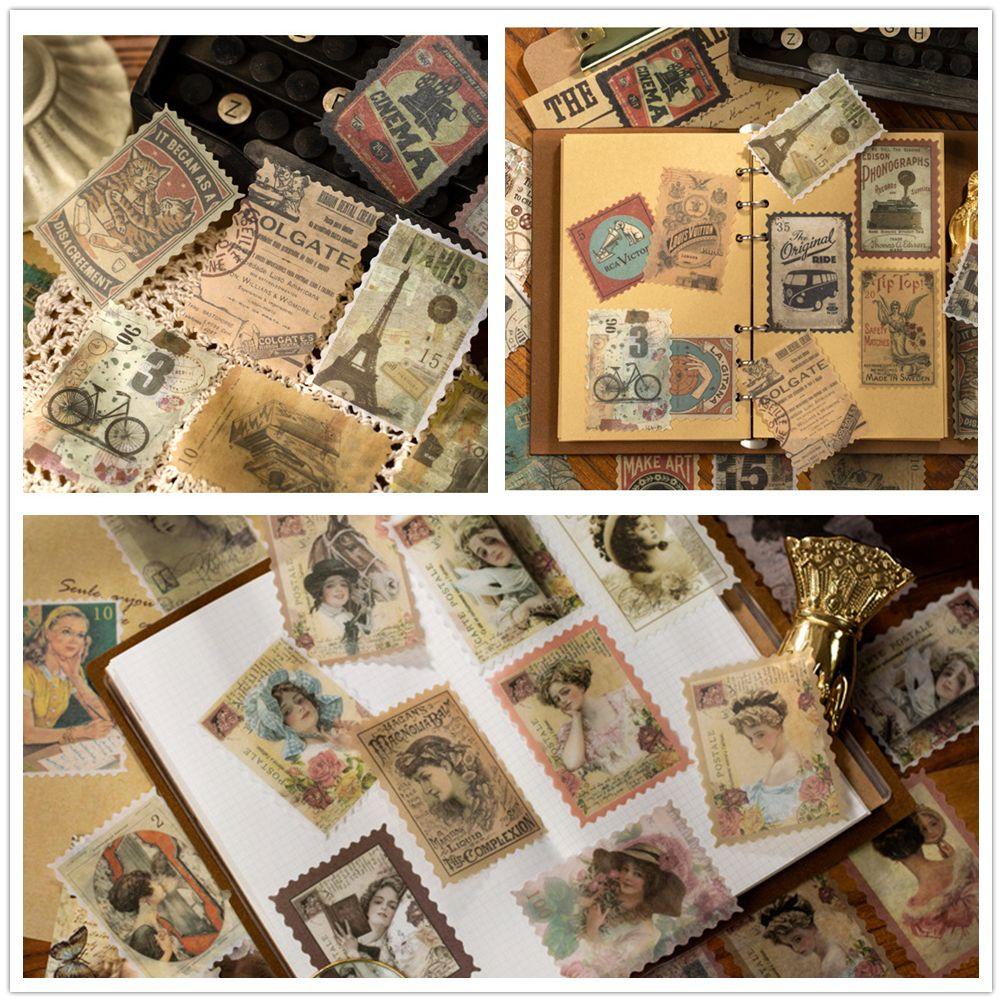 Set 60 Sticker Dán Trang Trí Sổ Tay / Nhật Ký DIY