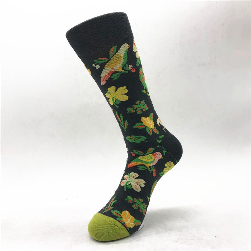 Tất cotton dài thoáng khí họa tiết độc đáo cho nam | BigBuy360 - bigbuy360.vn