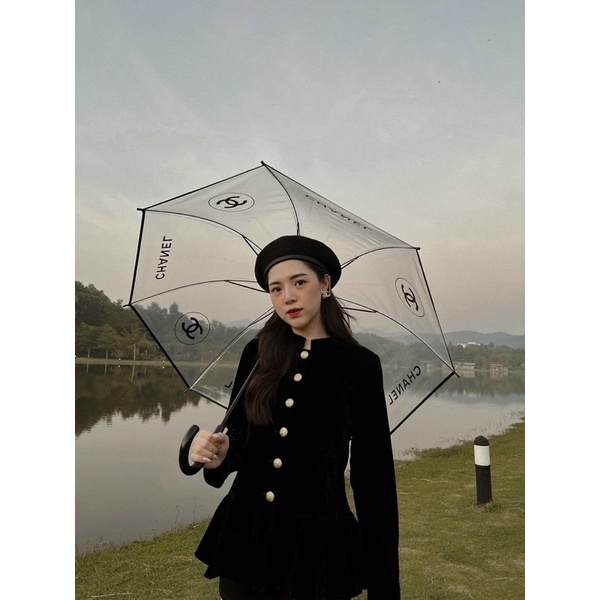 Áo Nhung Đen Khuy Đồng Phong Cách Tiểu Thư Sang Chảnh Hàng 2 lớp