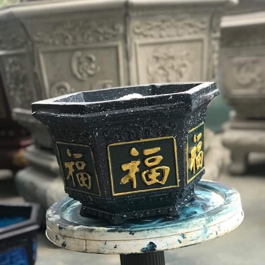 Khuôn đúc chậu cảnh lục giác 20 cao 17