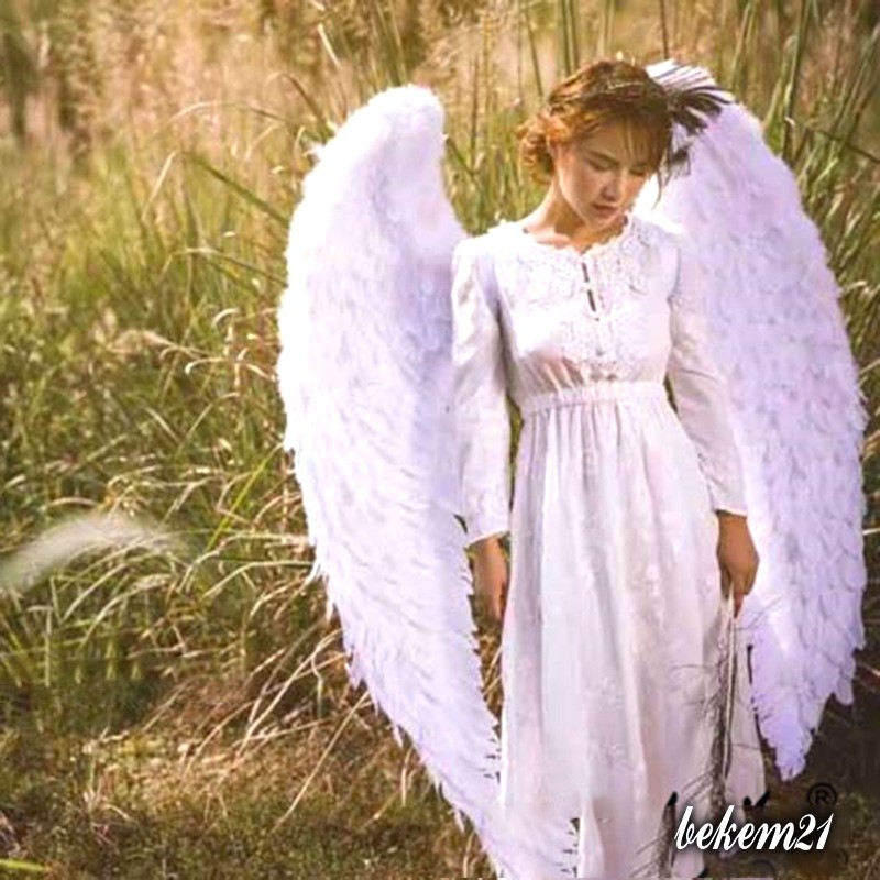Cánh thiên thần cosplay màu trắng/đen/đỏ