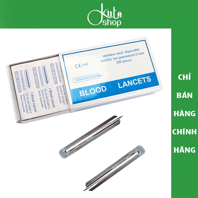 Combo 30 kim chích lấy mụn thép không gỉ Blood Lancets Stainless Steel