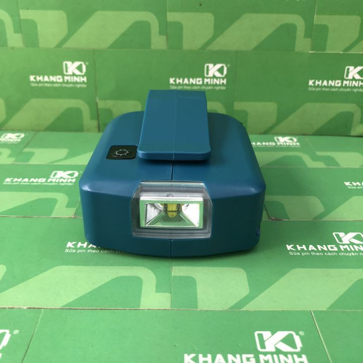 Adaptor Makita, Out Usb 5V và DC 12V, có đèn Led siêu sáng, dùng với pin Makita 14.4V - 18V
