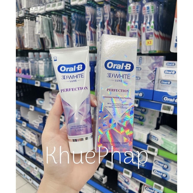 Kem đánh răng ORAL-B- trắng răng, thơm miệng cả ngày- hàng Pháp