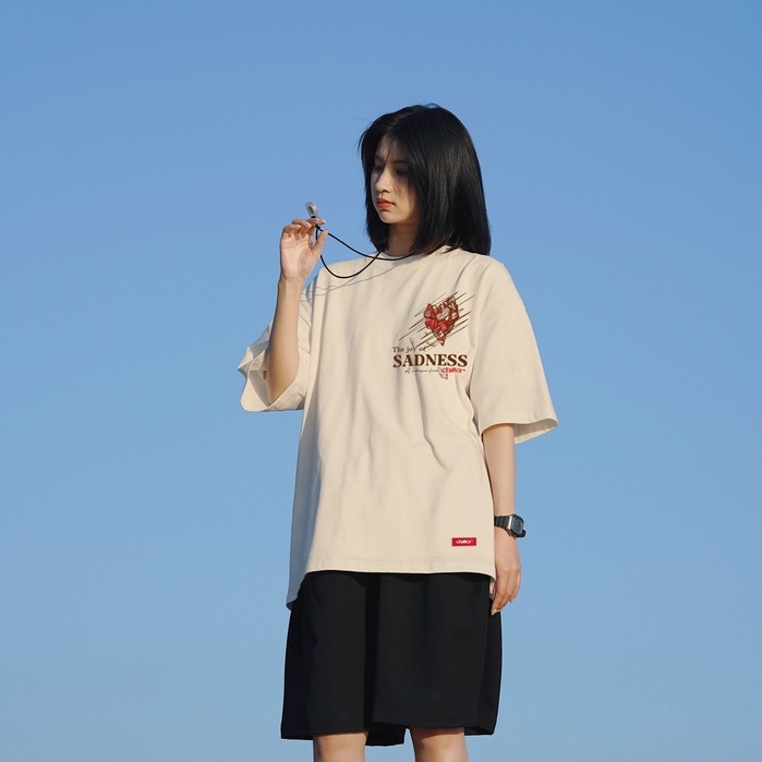 Áo thun Chiller / SADNESS / Oversized / Form rộng / Unisex.