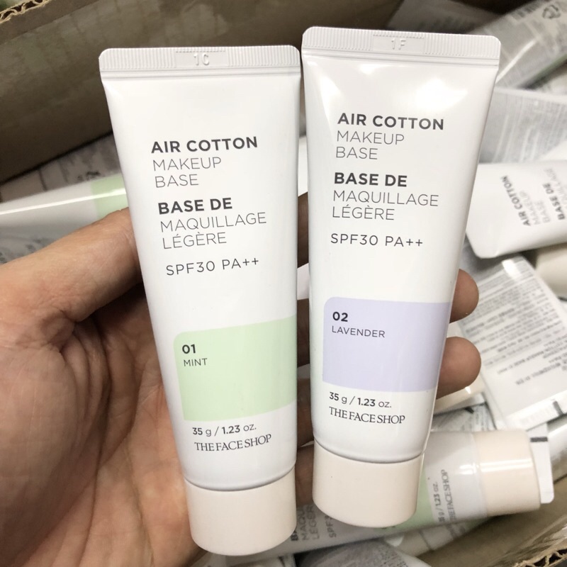 Kem Lót ❤️FREE SHIP❤️ Kem Lót Make Up Base Air Cotton Đều Màu Hàn Quốc 35g