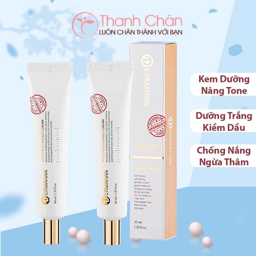 Kem Dưỡng Đa Năng 3 in 1 Dermahan Whitening Perfect Cream 40ml