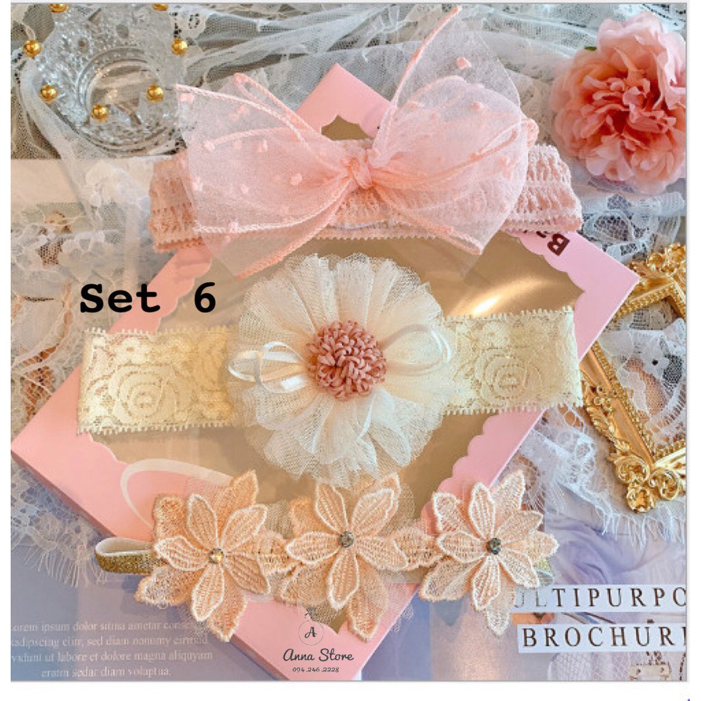 BDA 60 : Set 3 băng đô cho bé siêu xinh