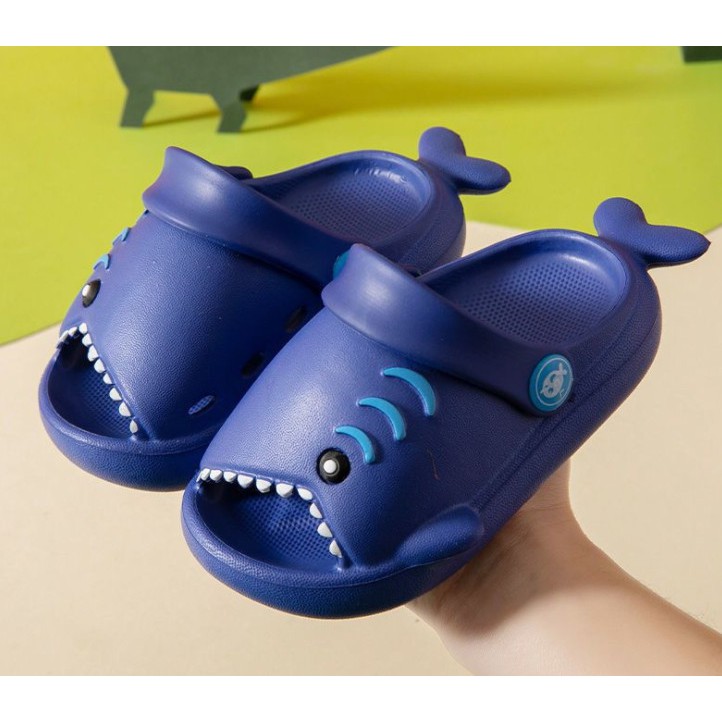 Dép Sục Cá Mập Baby Shark Bé Trai Bé Gái Cho Chân Bé 13-18cm Ngộ Nghĩnh