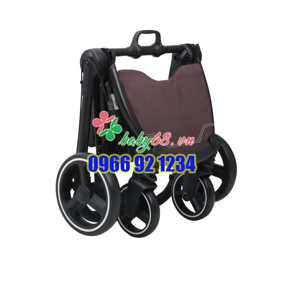 Xe đẩy hai chiều kết hợp nôi cho bé ZARACOS ZIPPY 8186 DARK BROWN