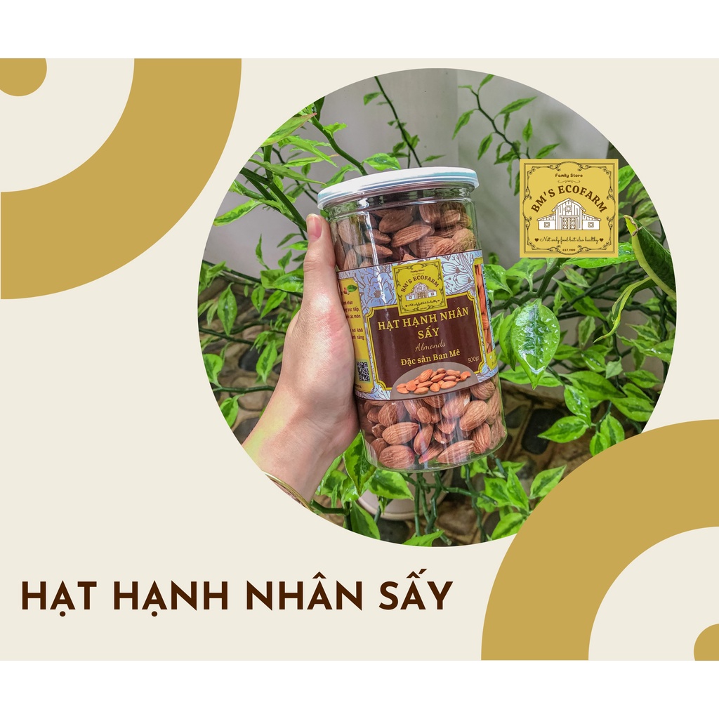 HẠT HẠNH NHÂN SẤY TỰ NHIÊN BM'S ECOFARM 500G