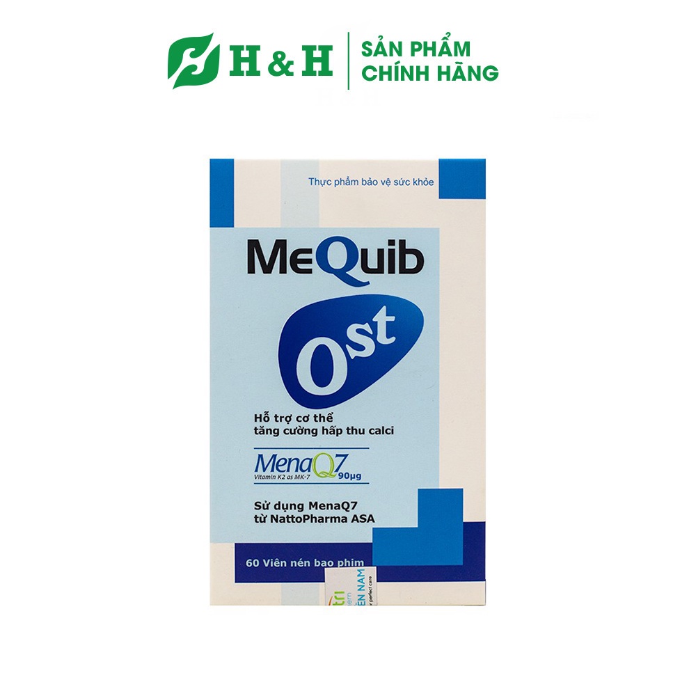Hộp MEQUIB OST 60 viên – Viên uống hỗ trợ TĂNG TRƯỞNG CHIỀU CAO, NGĂN NGỪA LOÃNG XƯƠNG