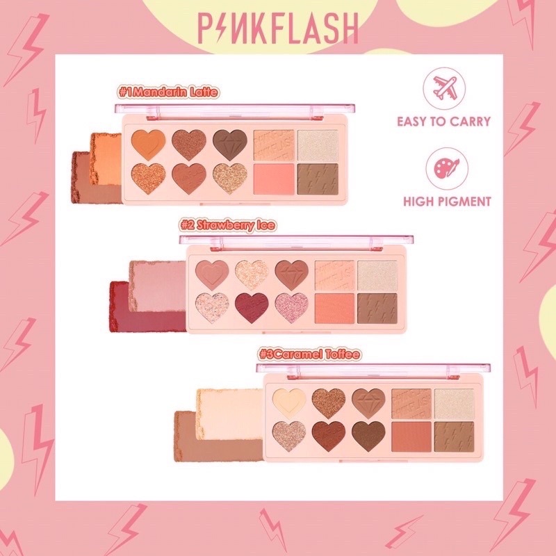 Bảng Phấn Trang Điểm Tích Hợp Phấn Bắt Sáng Pinkflash Đa Năng Cho Mặt/Mắt 120g