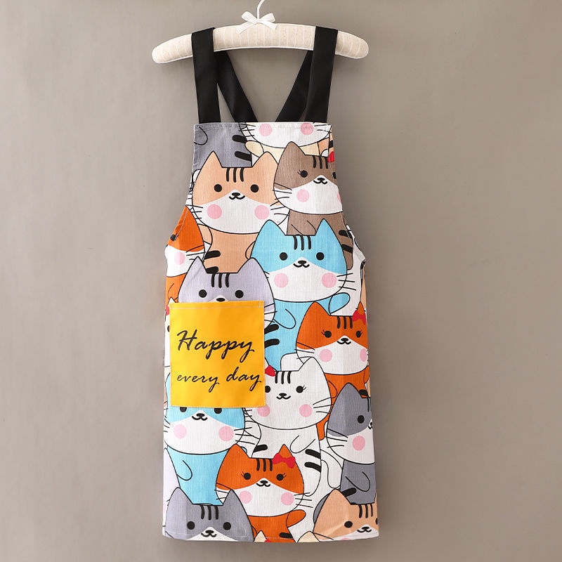 Tạp Dề Bằng Vải Canvas Chống Mòn Thoáng Khí Dễ Thương Dành Cho Nữ