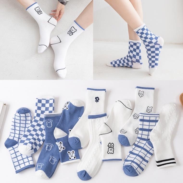 ❤️ Tất Nữ Cổ Cao Tông Xanh Trắng Phong Cách Hàn Quốc tcc3 ❤️