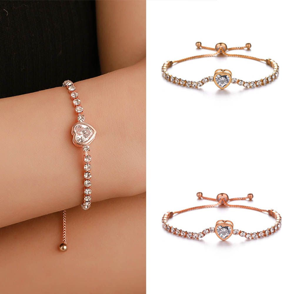Vòng tay may mắn đính đá zircon nhiều màu dễ thương