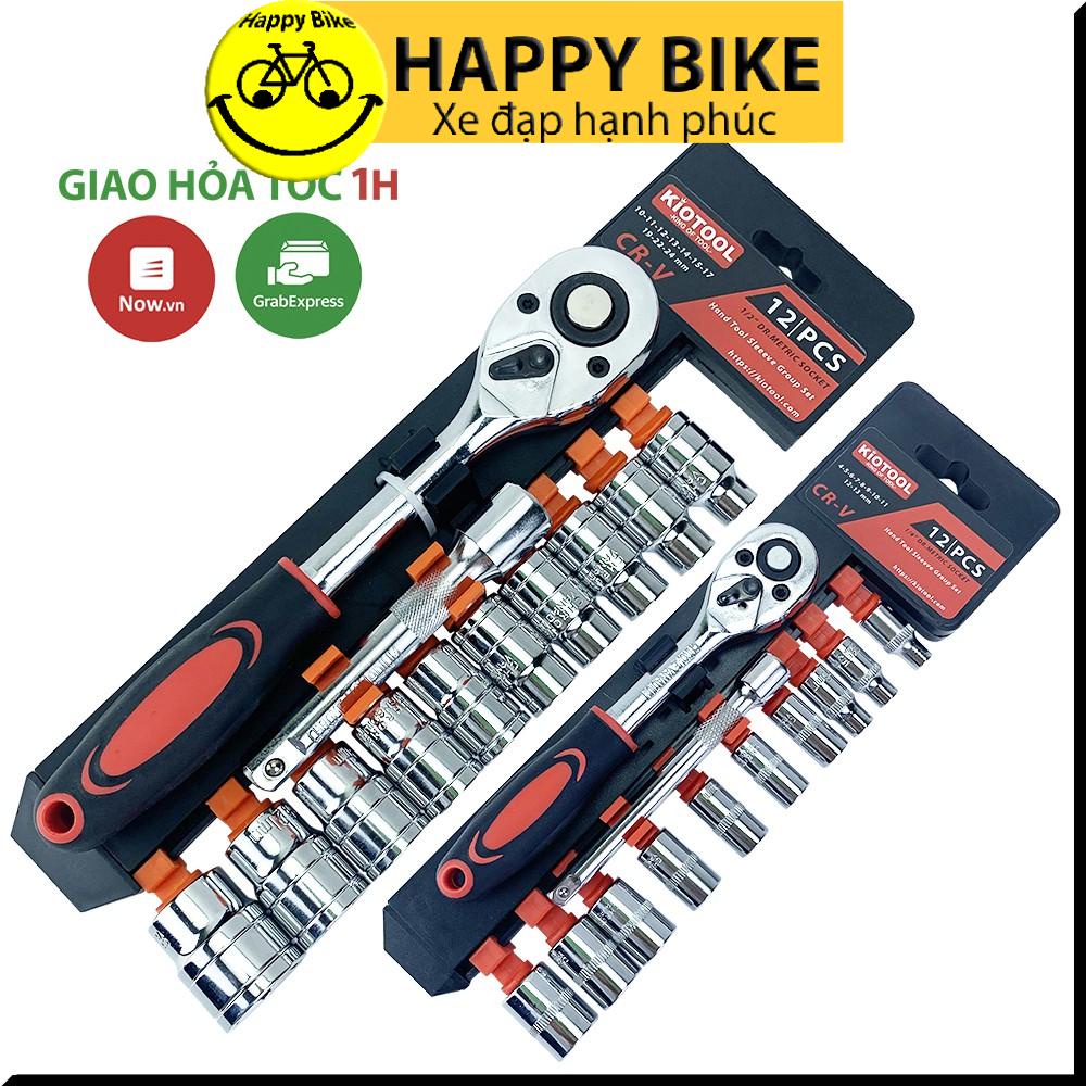 Bộ tuýp khẩu Kiotool 12 chi tiết sửa chữa xe máy mở bu lông đa năng CHCK