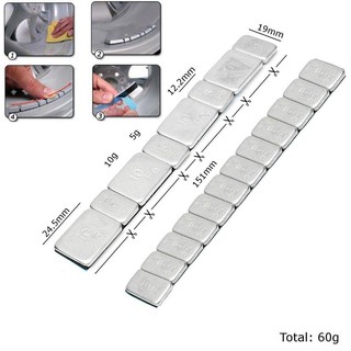 Chì dán cân vành ô tô (loại 5g; loại 5g-10g)