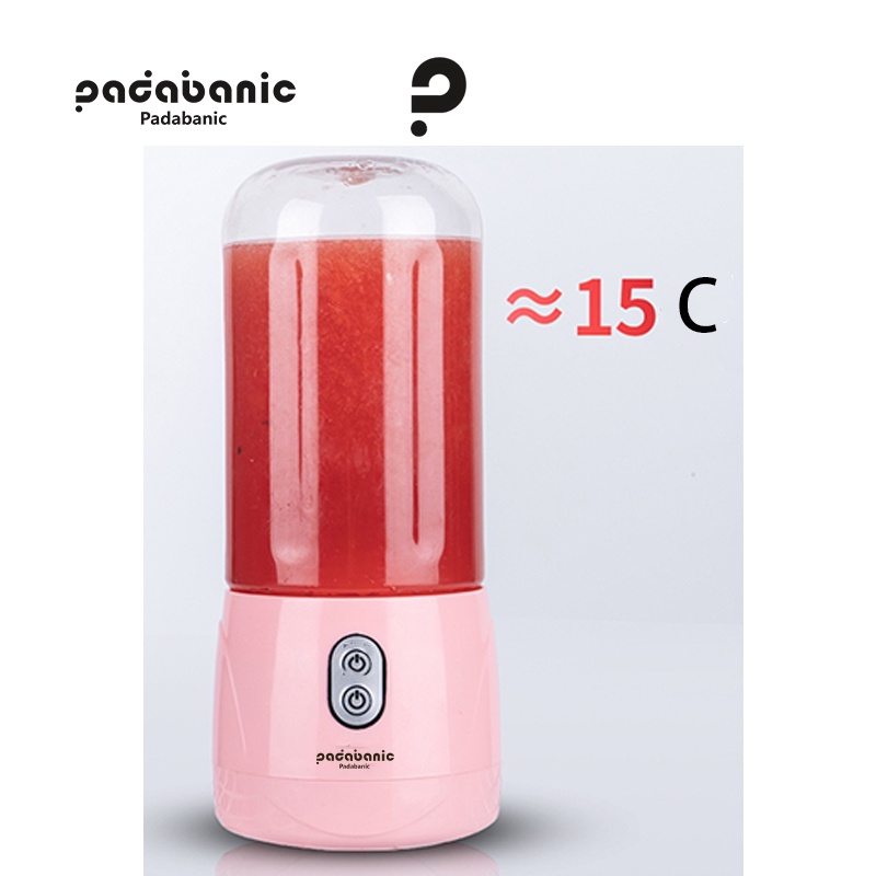 Máy Xay Sinh Tố 300ML Padabanic A6 Mini Đa Năng Dễ Mang Theo Bên Người Sạc Tích Điện Tiện Lợi