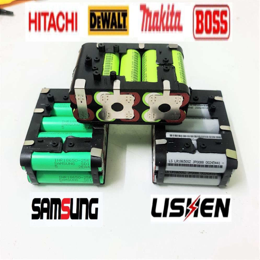 Khối pin 5S 21V 10 cell 65A Đóng sẵn.  Chính hãng Samsung, Lishen. Dung lượng cao, dòng xả pin cao - Limo