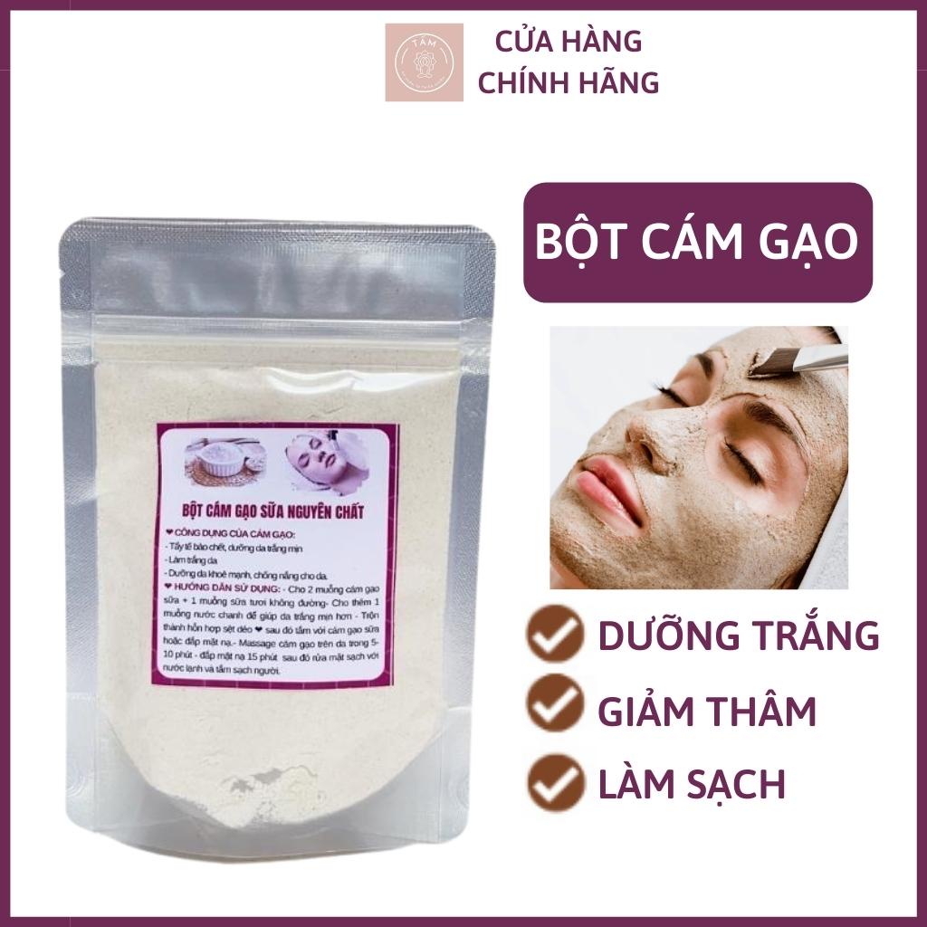 Bột cám gạo đắp mặt sữa nguyên chất trắng da 100g