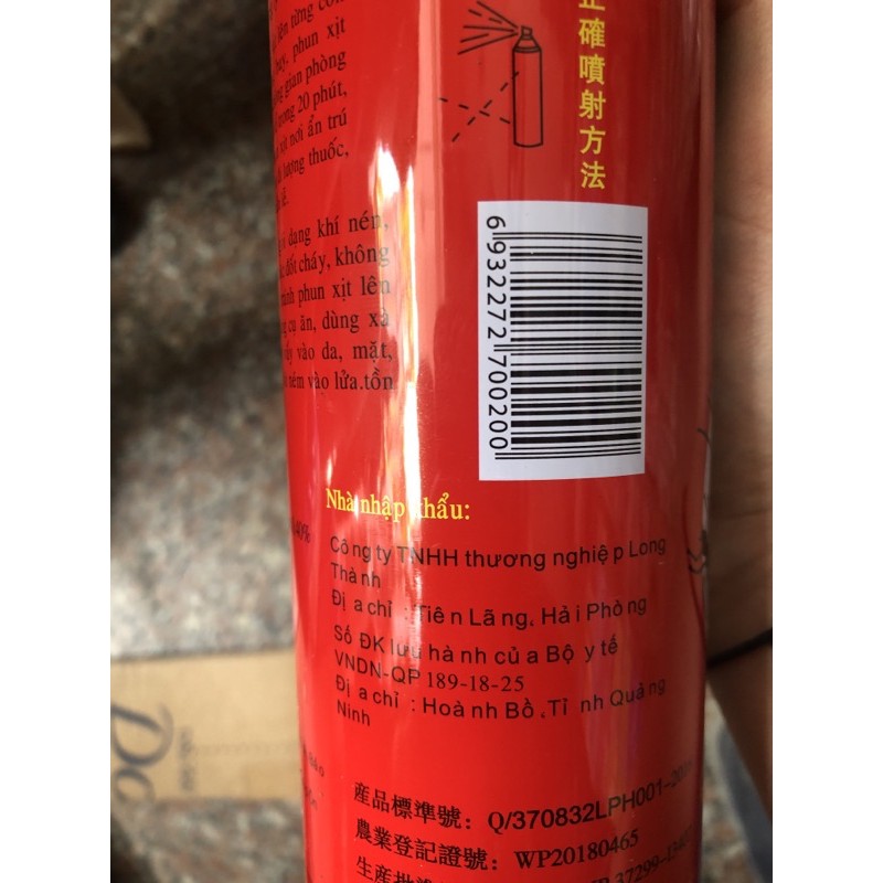 bình diệt muỗi, gián, kiến meng gang 600g