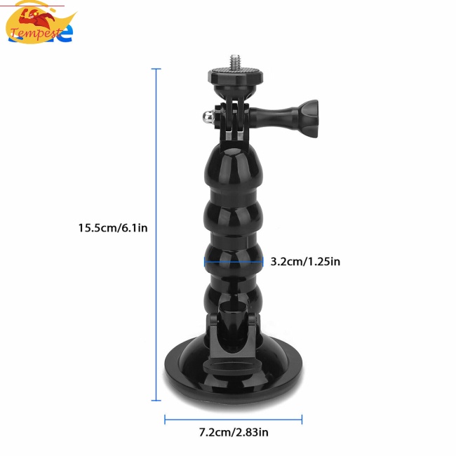 Giá Đỡ Điện Thoại/Máy Ảnh Gopro Action Có Giác Hút Điều Chỉnh Góc Gắn Xe Hơi