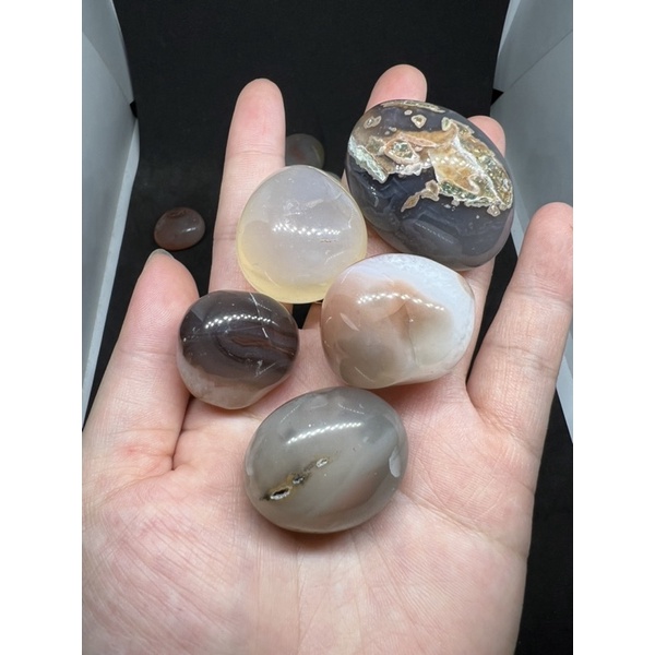 Viên to Mã não Agate mài bóng Đá thanh tẩy Tumble