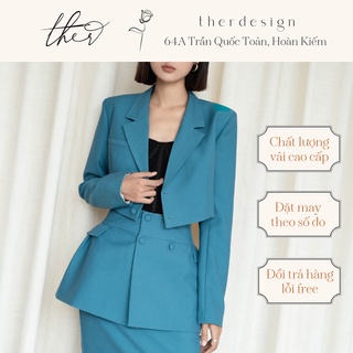 Bộ áo vest lửng và chân váy dài - Sundazed Set by Ther Design