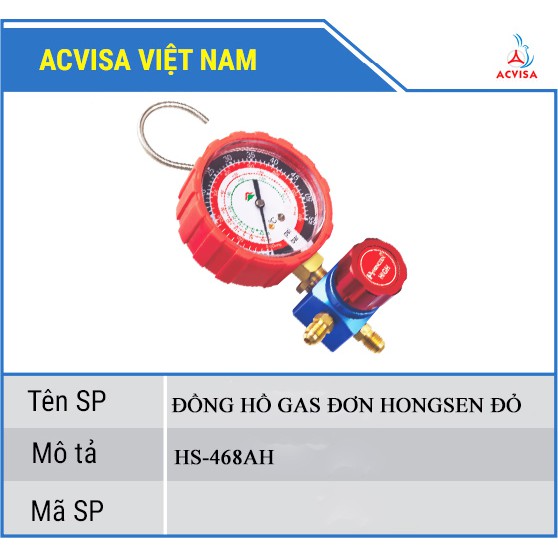 Đồng Hồ Gas Đơn Hongsen Model 468Ah  ; 468Al