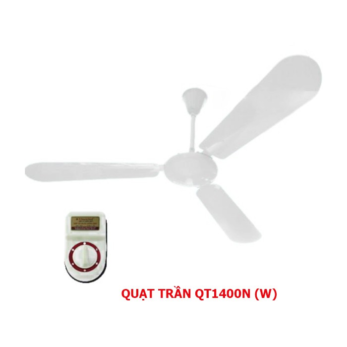 Quạt trần 3 cánh Điện cơ Thống Nhất Vinawind QT1400S sải cánh 140cm, cánh sắt/nhôm, Hộp số - Chuẩn hàng chính hãng