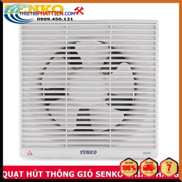 FREESHIP Quạt hút thông gió 1 chiều âm trần và 2 chiều âm tường Senko H200 và HT200 35W cao cấp - Huy Tưởng