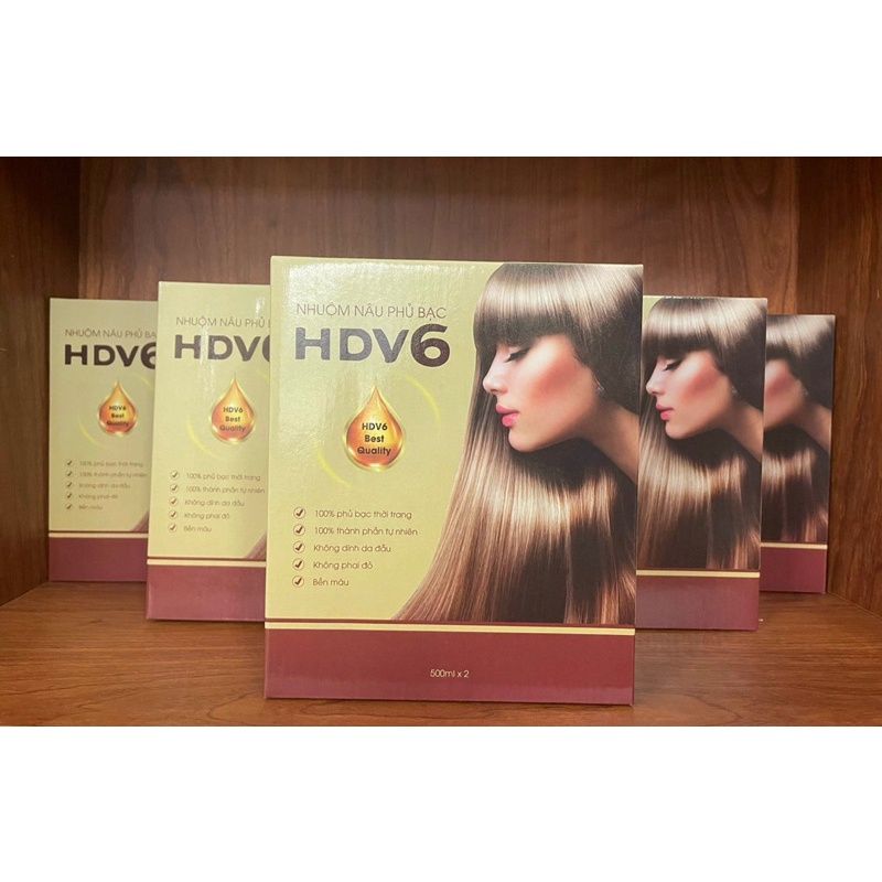 Nhuộm nâu phủ bạc HDV6