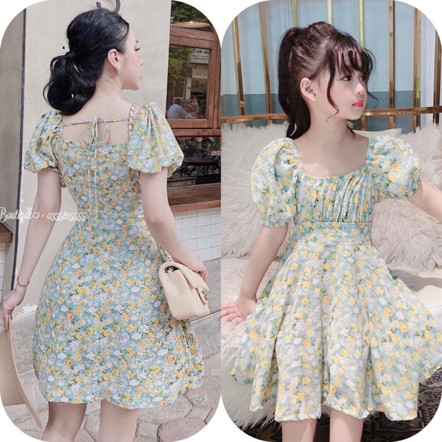 Set đầm mẹ và bé hoa cúc