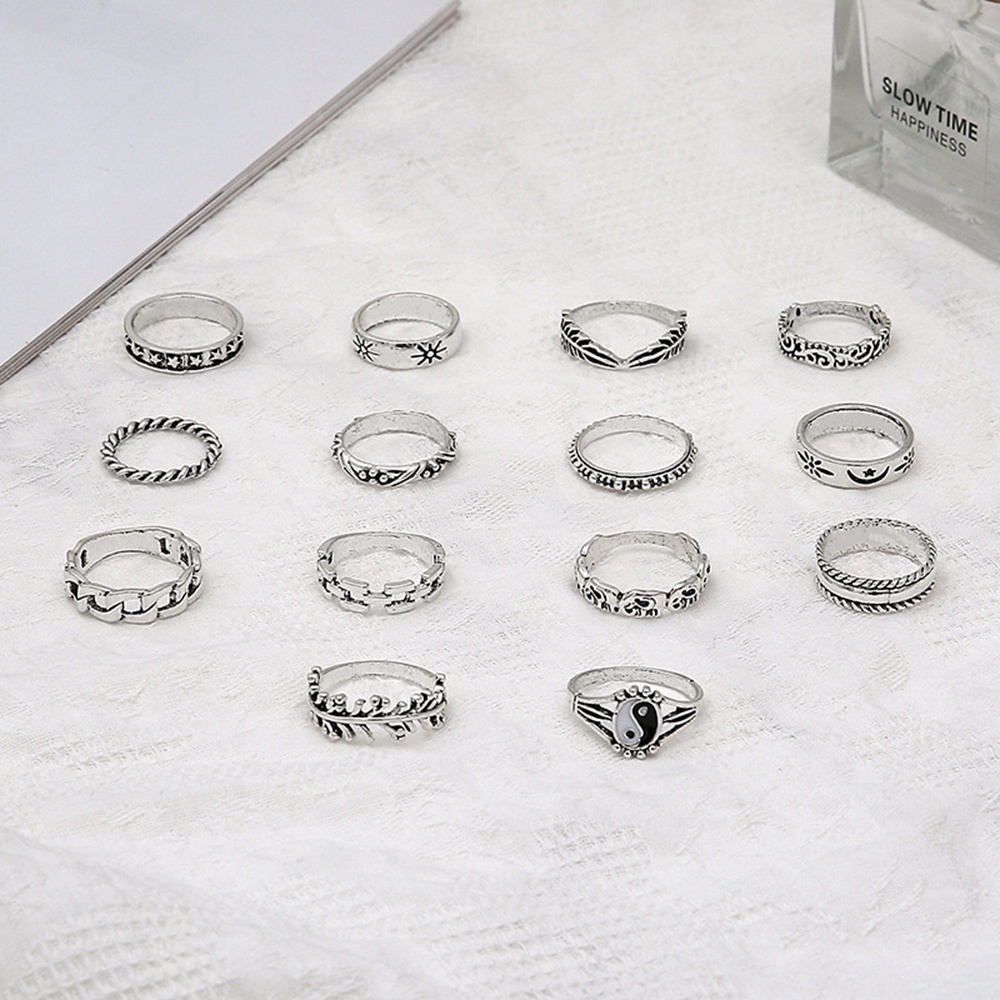Set 14 Nhẫn Thời Trang Cổ Điển Cho Nữ