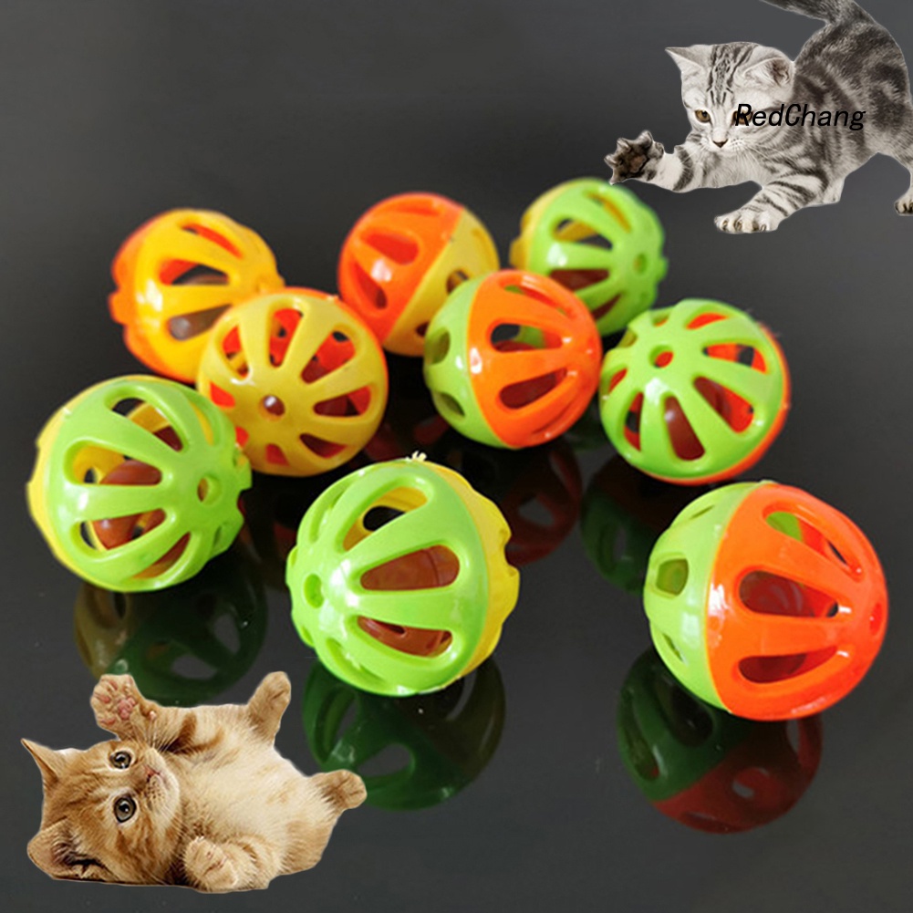 Set 10 Quả Bóng Nhựa Đồ Chơi Cho Mèo